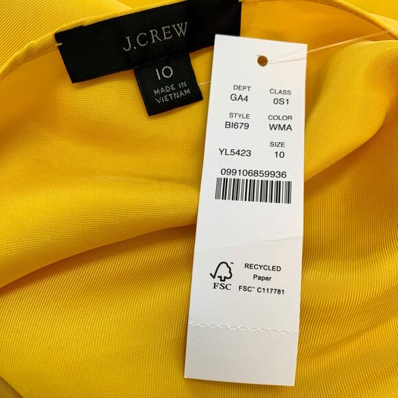 NWT J. Crew Gwen Cupro-blend Slip Dress Size 10 - Picture 6 of 6